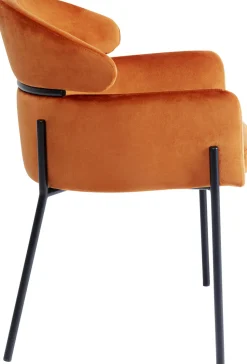 Armlehnstuhl Alexia Velvet Orange