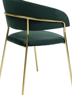 Armlehnstuhl Belle Velvet Grün (2/Set)