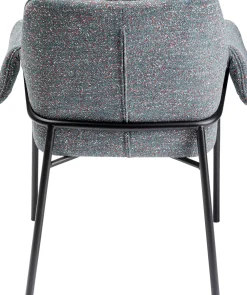 Armlehnstuhl Bess Grau Flitter