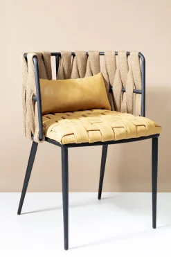 Armlehnstuhl Cheerio Gelb inkl. Kissen