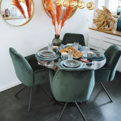 Armlehnstuhl Mila Grün