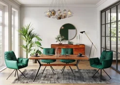 Armlehnstuhl Mila Grün