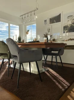 Armlehnstuhl San Francisco Grau