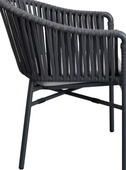 Armlehnstuhl Santanyi Dunkelgrau