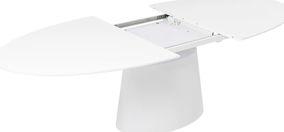 Ausziehtisch Benvenuto Weiß 200(50)x110cm