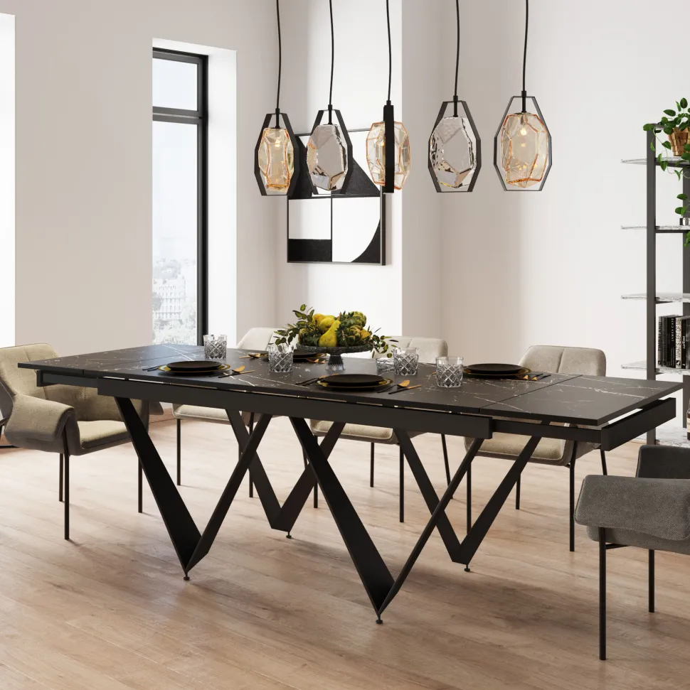 Ausziehtisch Sandra 180(40+40)x90cm