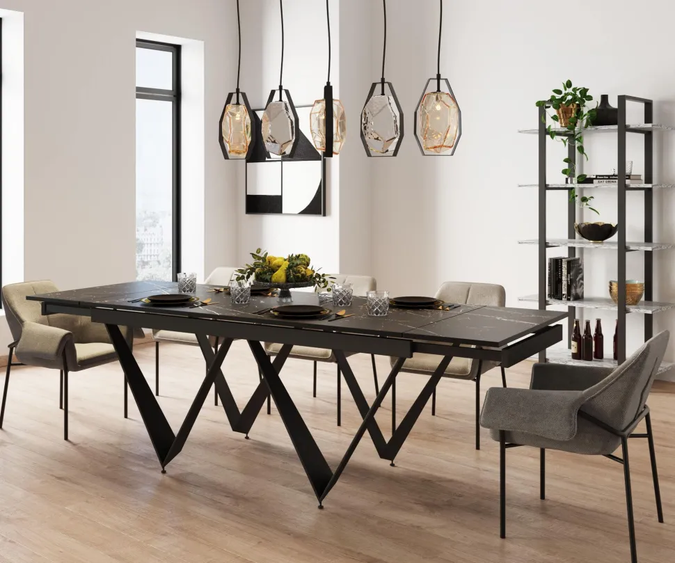 Ausziehtisch Sandra 180(40+40)x90cm