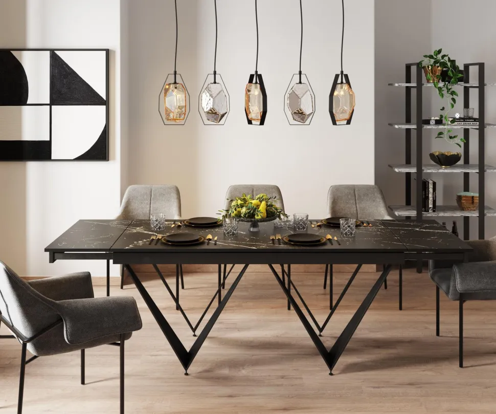 Ausziehtisch Sandra 180(40+40)x90cm