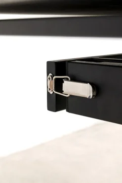 Ausziehtisch Twist Schwarz 120(30+30)x90cm