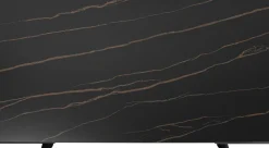 Ausziehtisch Xenia Schwarz 140(+30+30)x80cm