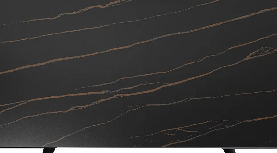 Ausziehtisch Xenia Schwarz 140(+30+30)x80cm