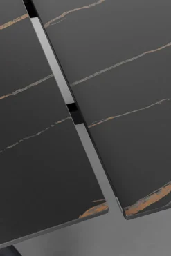 Ausziehtisch Xenia Schwarz 140(+30+30)x80cm