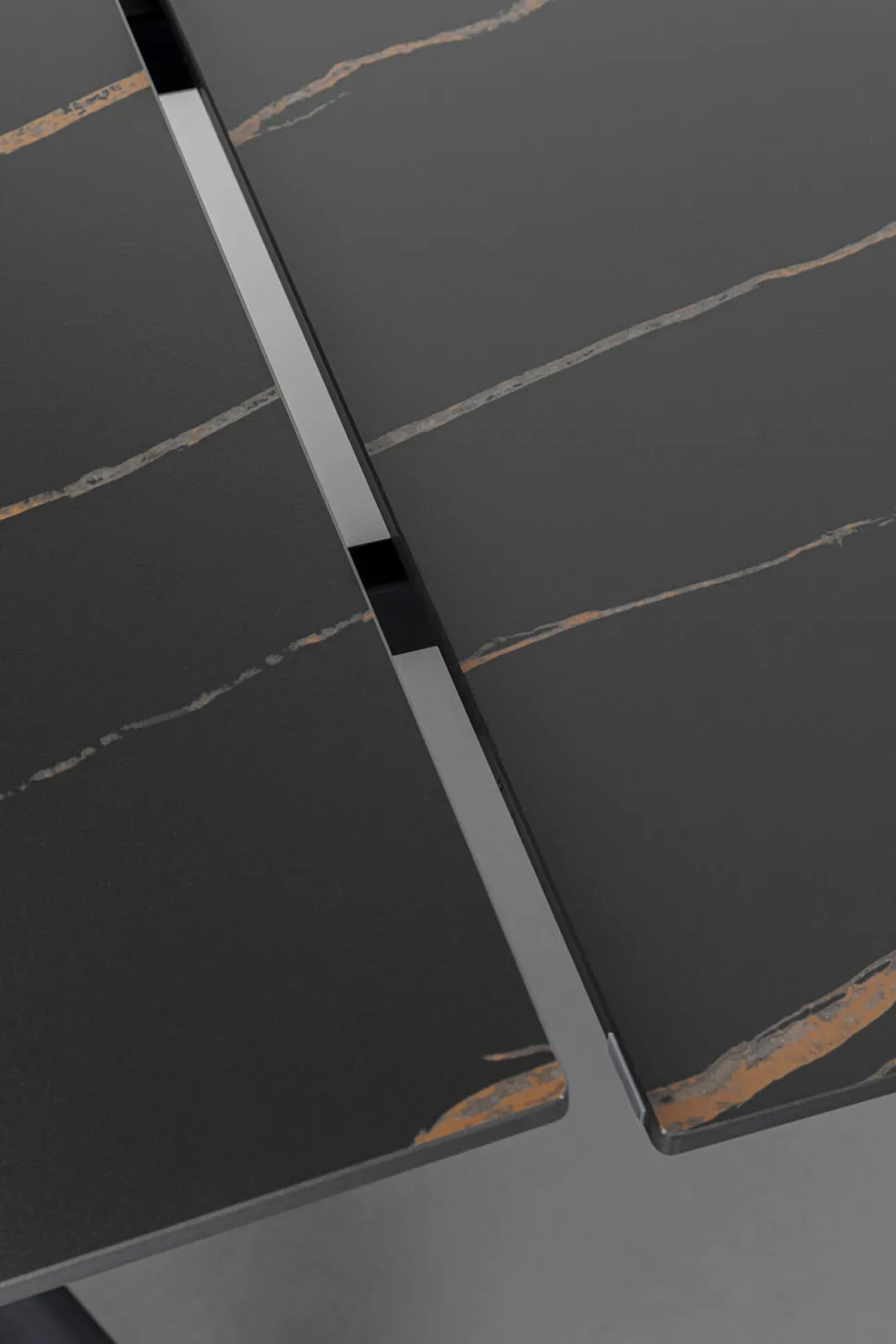 Ausziehtisch Xenia Schwarz 140(+30+30)x80cm