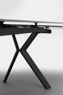 Ausziehtisch Xenia Schwarz 140(+30+30)x80cm