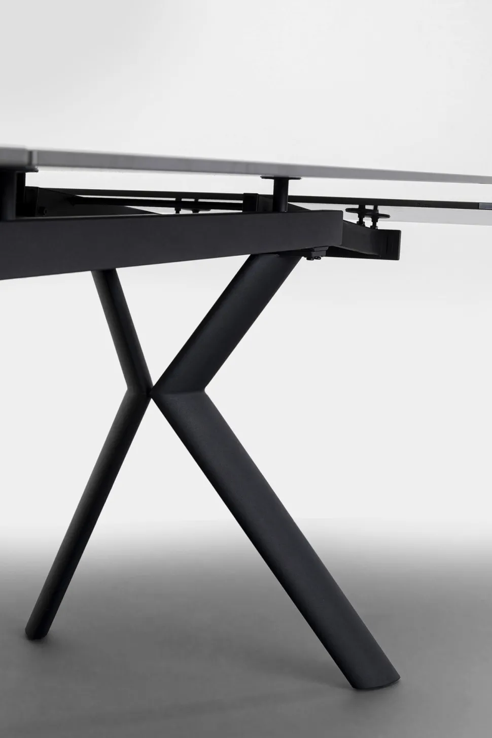 Ausziehtisch Xenia Schwarz 140(+30+30)x80cm