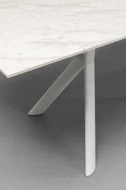 Ausziehtisch Xenia Weiß 140(+30+30)x80cm