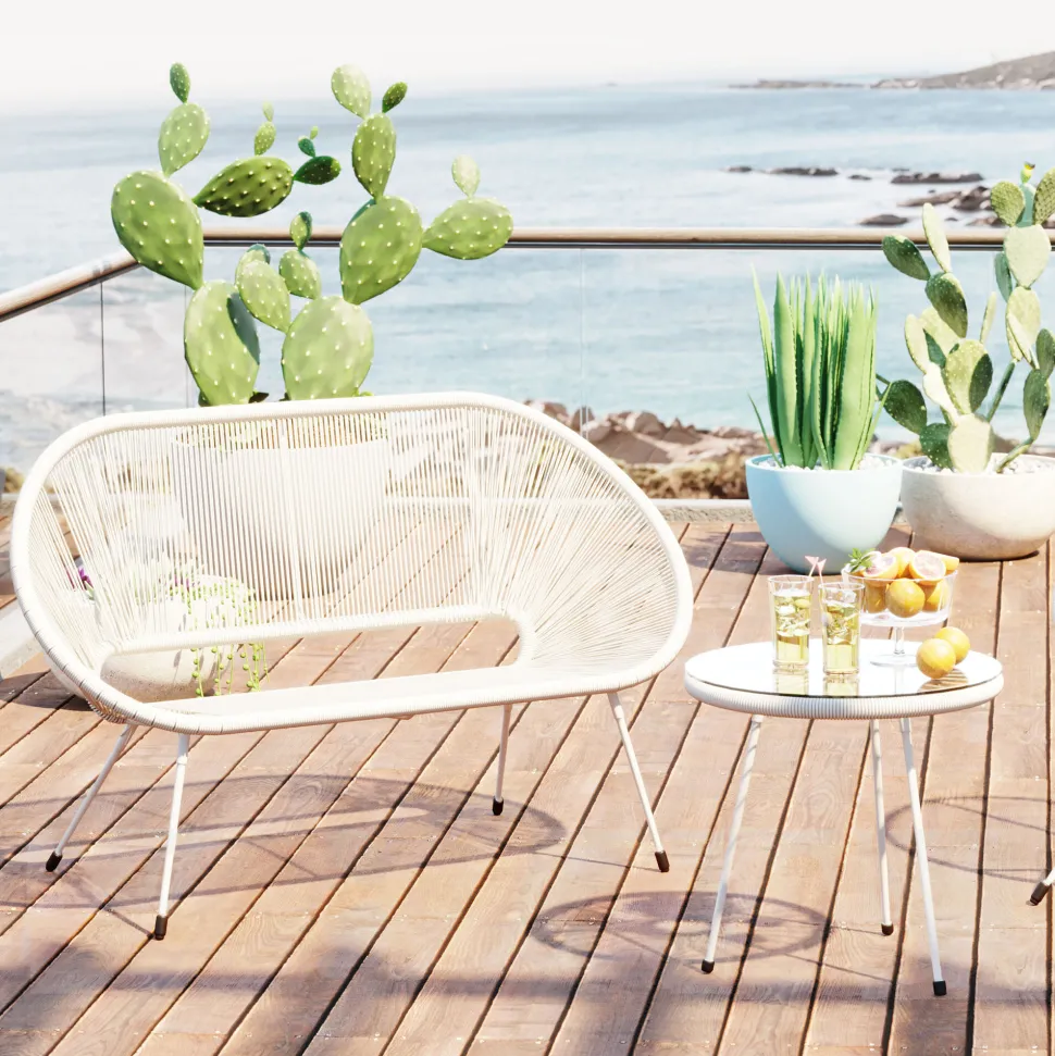 Bank Acapulco Mono Weiß