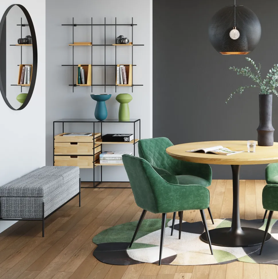 Bank Buttons Storage B&W Groß