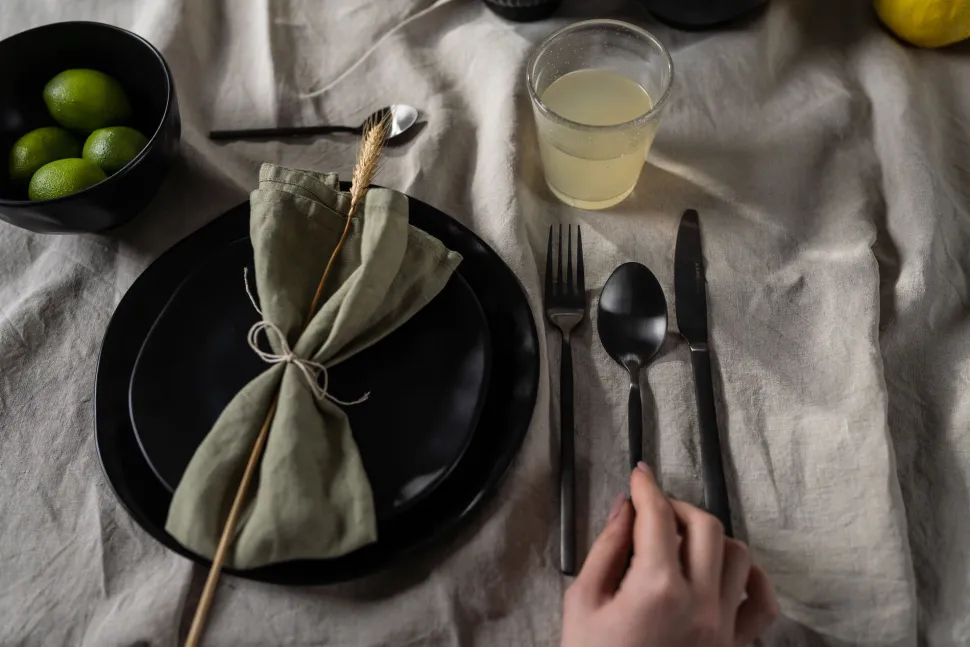 Besteck Gloria Matt Schwarz (16/tlg.)