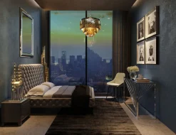 Bett Desire Hoch Silbergrau 180x200 cm