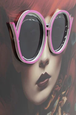 Bild Fancy Red Lady LED 120x80cm