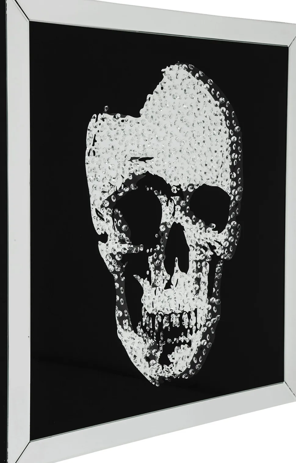 Bild Frame Mirror Skull 100x100cm