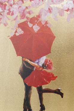 Bild Touched Flower Couple Gold Pink 80x100cm