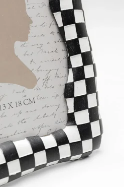 Bilderrahmen Checker Schwarz 13x18cm