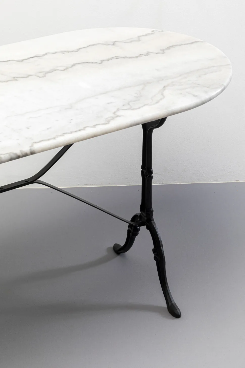 Bistrotisch Kaffeehaus Oval Weiß 120x60cm