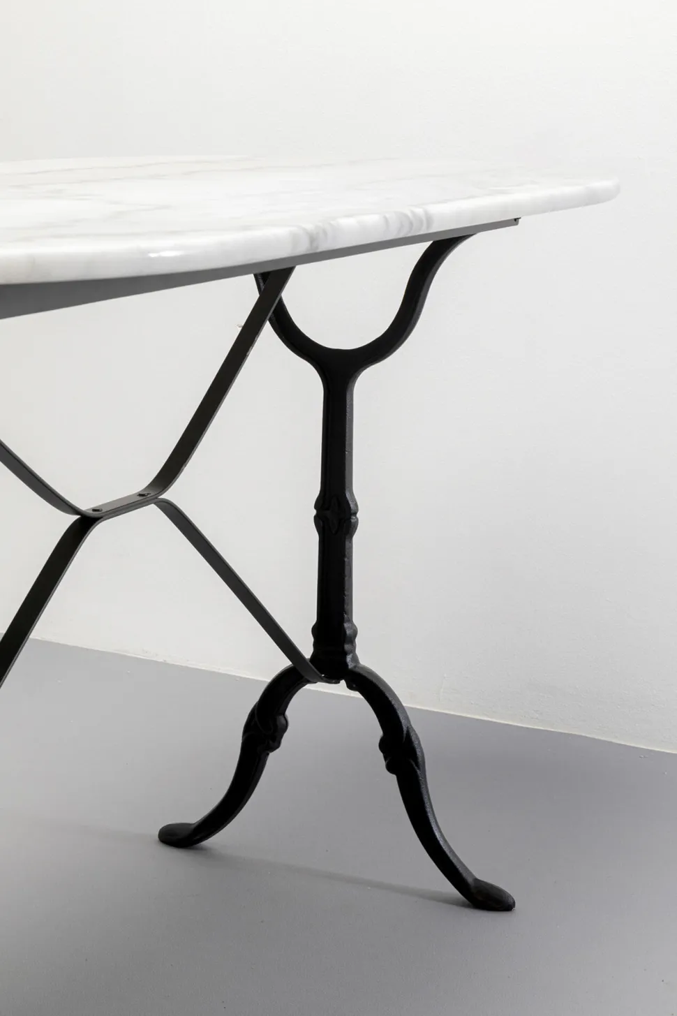 Bistrotisch Kaffeehaus Oval Weiß 120x60cm