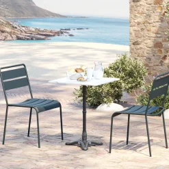 Bistrotisch Kaffeehaus Weiß 60x60cm