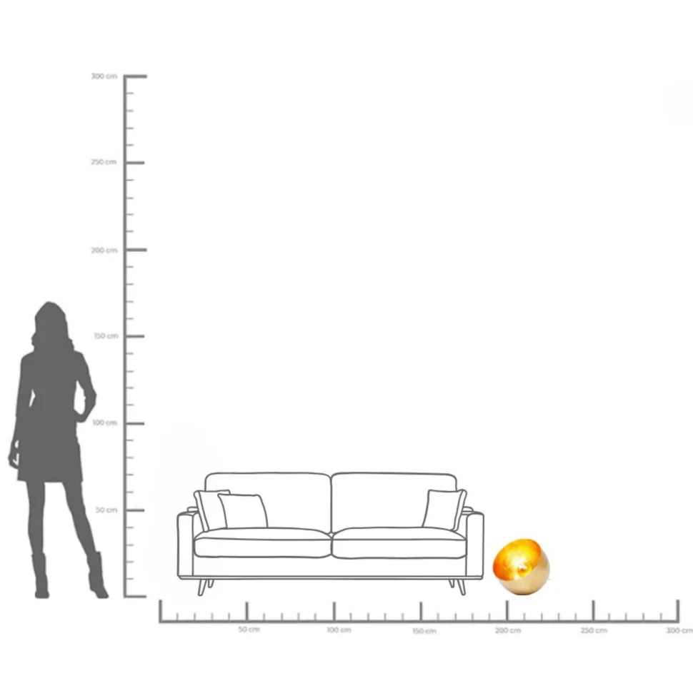 Bodenleuchte Apollon Gold Ø35cm