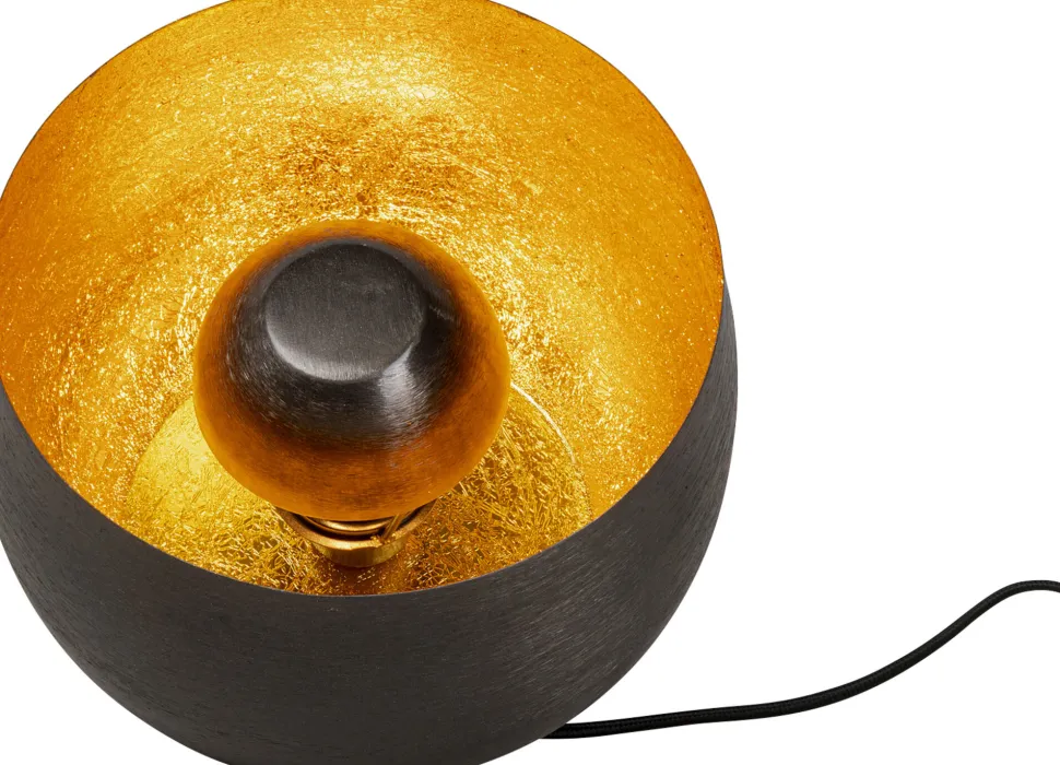 Bodenleuchte Apollon Smooth Schwarz Ø28cm