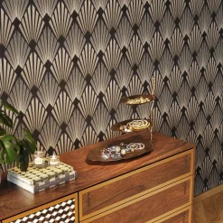 Deko Etagere Leaf Gold