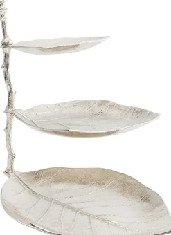 Deko Etagere Leaf Silber