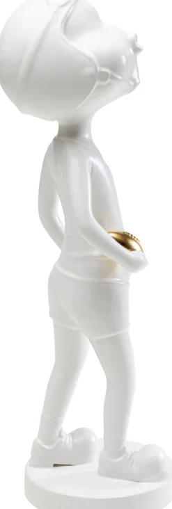 Deko Figur Ball Girl Weiß 41cm