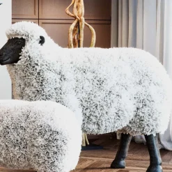 Deko Figur Bathilde Weiß 73cm