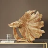 Deko Figur Betta Fish Gold Klein