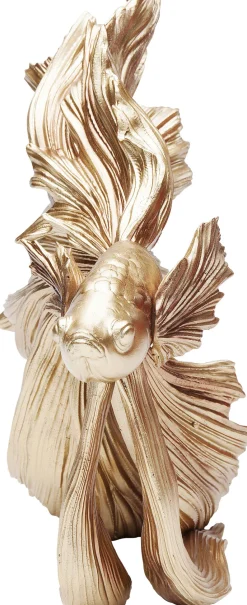 Deko Figur Betta Fish Gold Klein