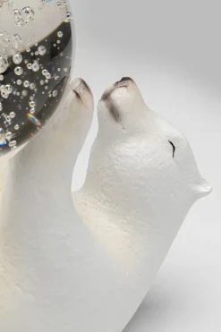 Deko Figur Disco Polar Bear 26cm