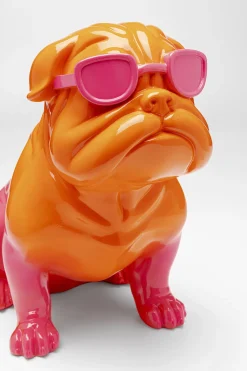 Deko Figur Fashion Dog Pink 37cm