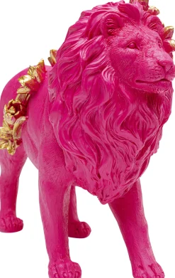 Deko Figur Flower Lion Pink 19cm