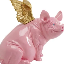 Deko Figur Flying Pig Pink 79cm