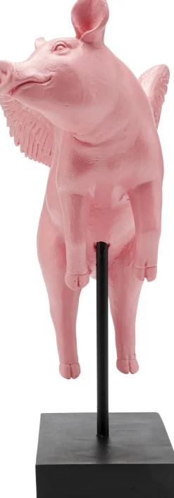 Deko Figur Flying Pig Rosa 29cm
