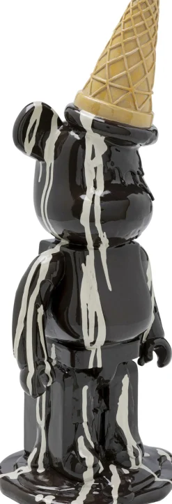 Deko Figur Gelato Bear Schwarz 40cm