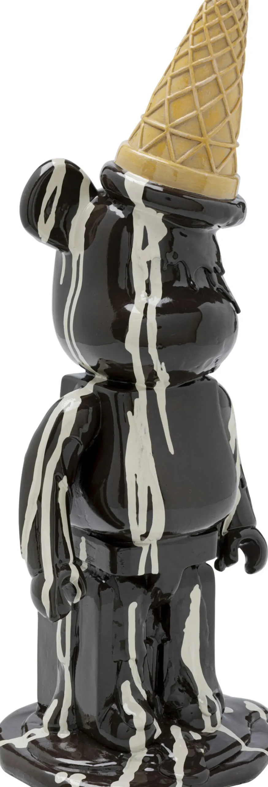 Deko Figur Gelato Bear Schwarz 40cm