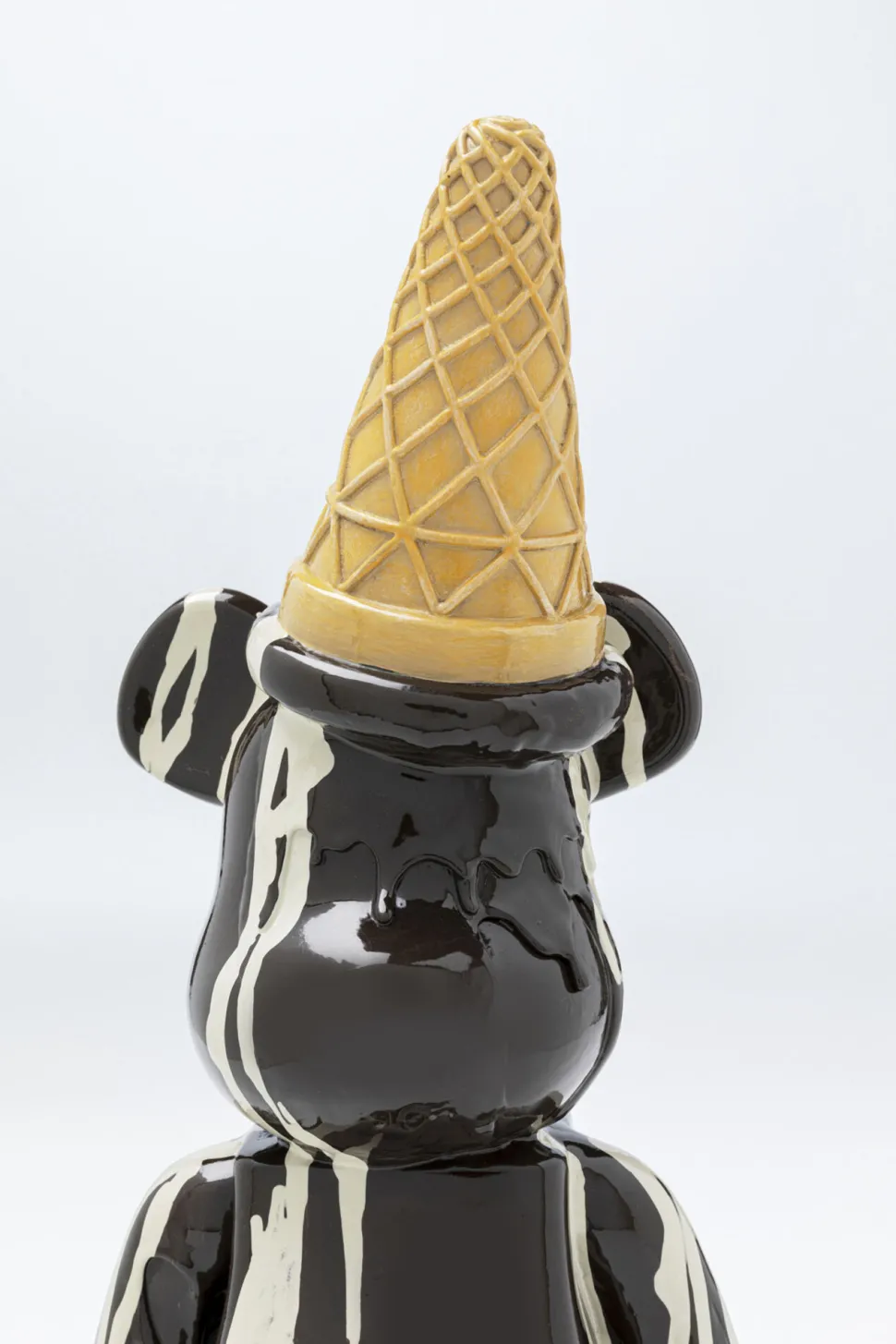 Deko Figur Gelato Bear Schwarz 40cm
