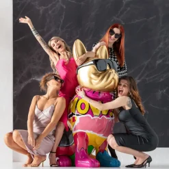 Deko Figur Graffiti Dog 152cm