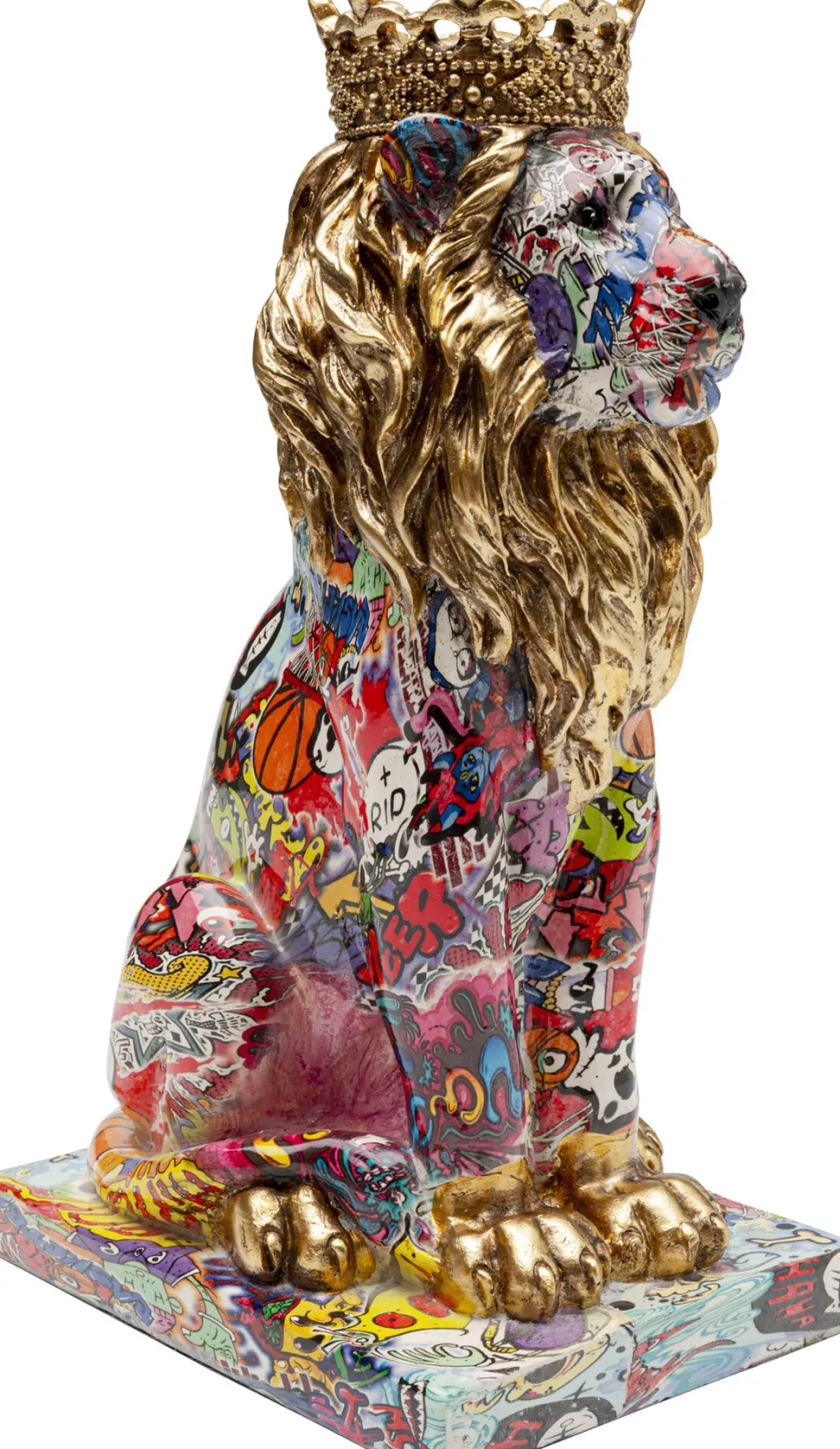 Deko Figur Graffiti King Lion 29cm
