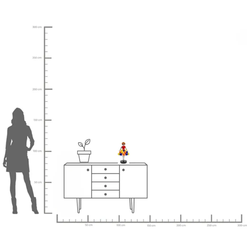 Deko Figur Primaballerina Pom Colore 34cm